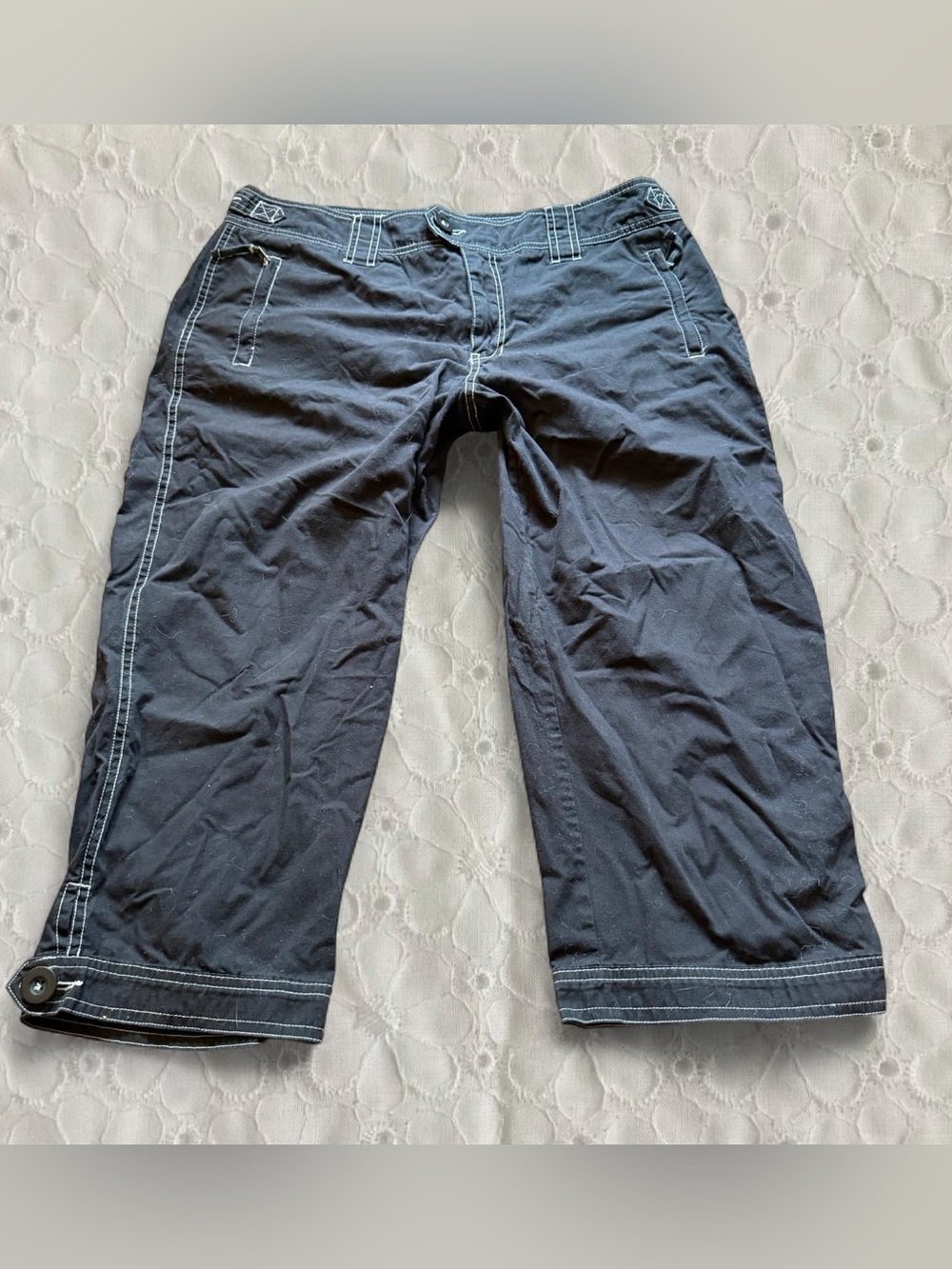 Bay Studio Capris with White Contrast Stitching
